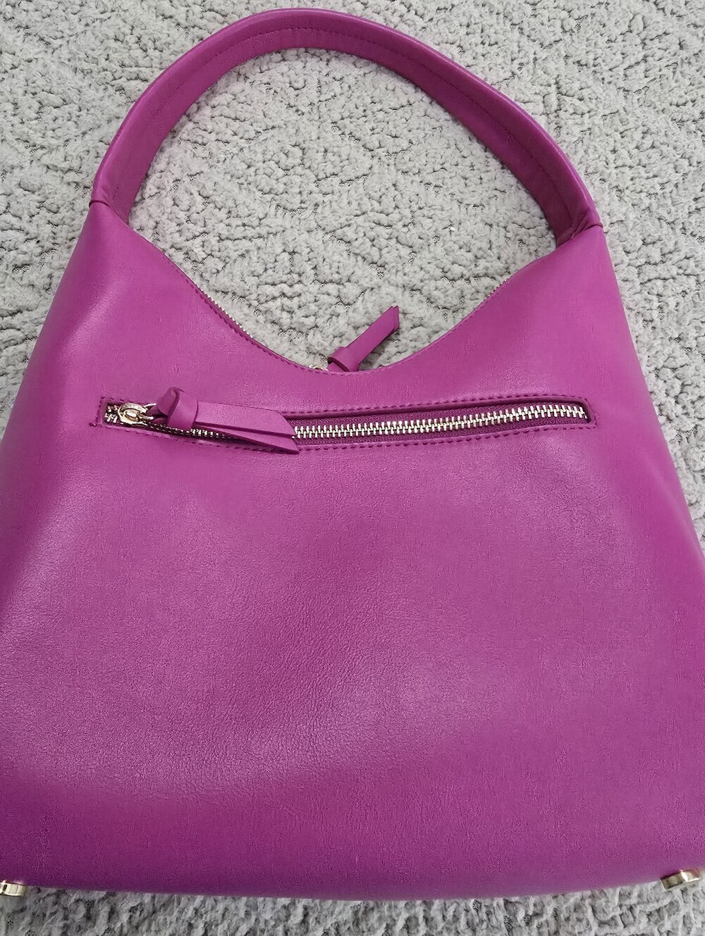 Macy's Vibrant Fuchsia Leather Shoulder Bag